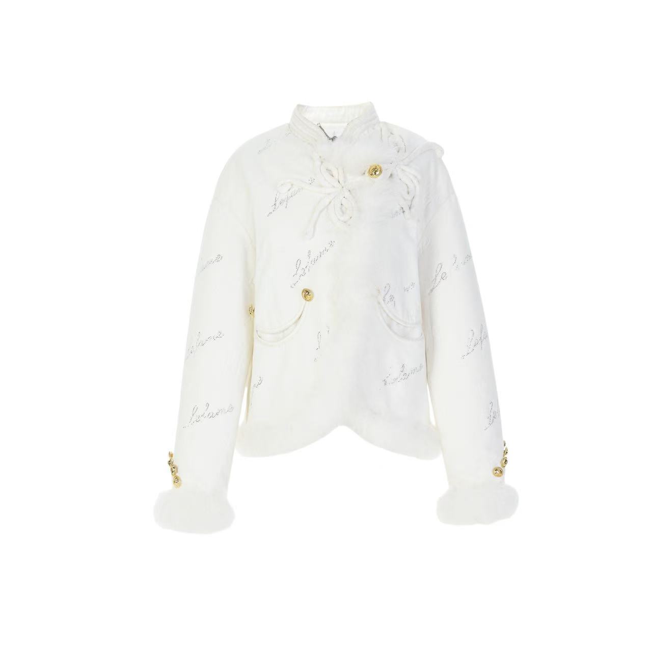 拉飞姆2024冬 新中式格格短外套LF22D12C01W044