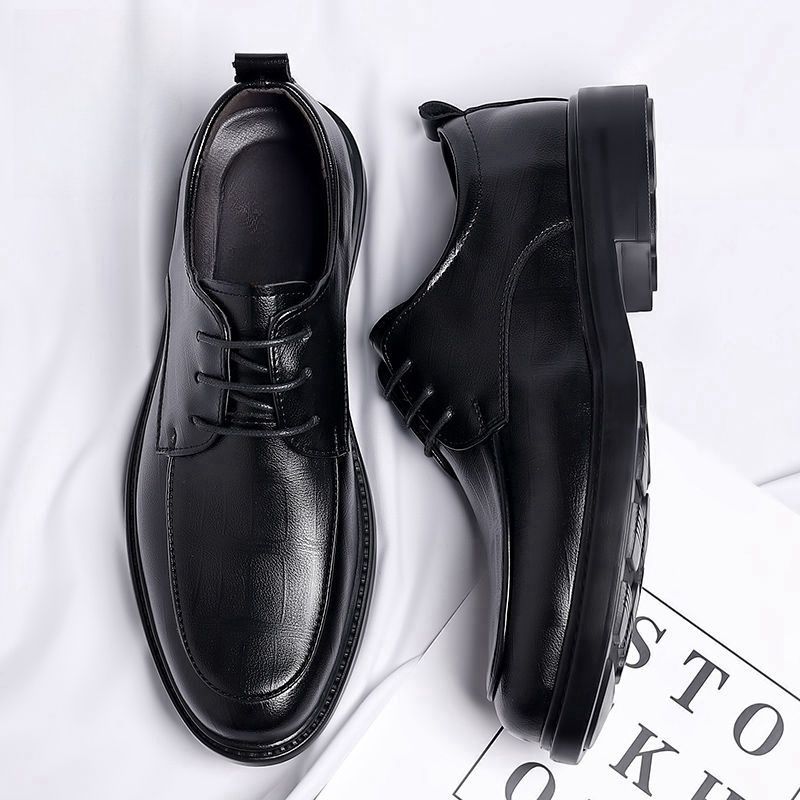 2025秋季新款真皮牛皮休闲皮鞋男士软底防滑正装商务工作男鞋 C83