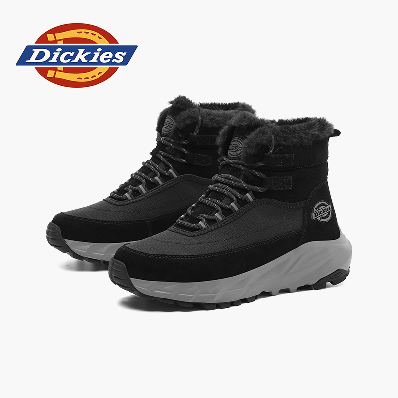 Dickies时尚雪地靴男款2025新款男士冬季户外保暖加绒加厚靴子男
