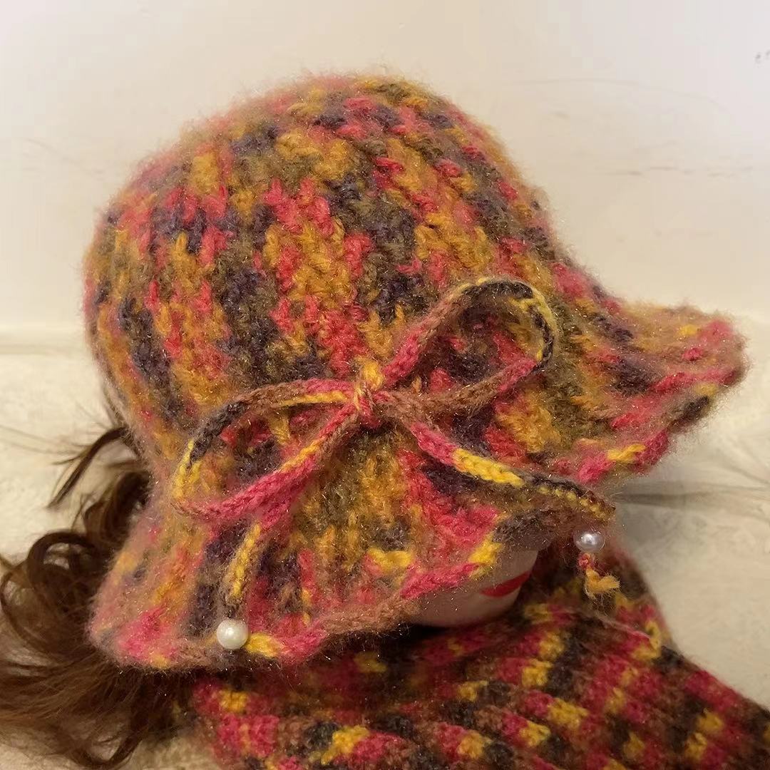 帽子围巾-材料包-针织百搭保暖时尚更美丽更温暖-不是成品