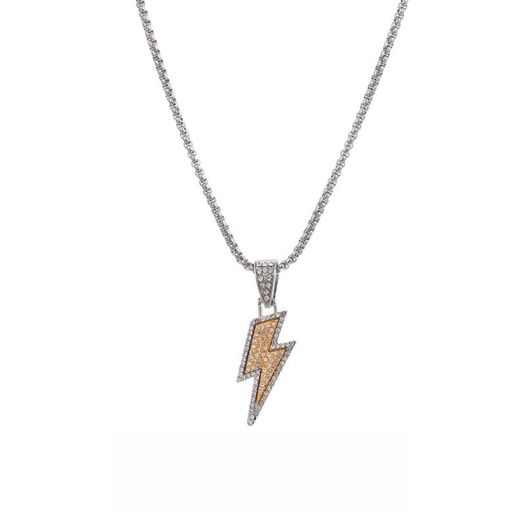 钛钢项链 【彩色满钻】24ss//满钻项链男小众百搭轻奢情侣项链