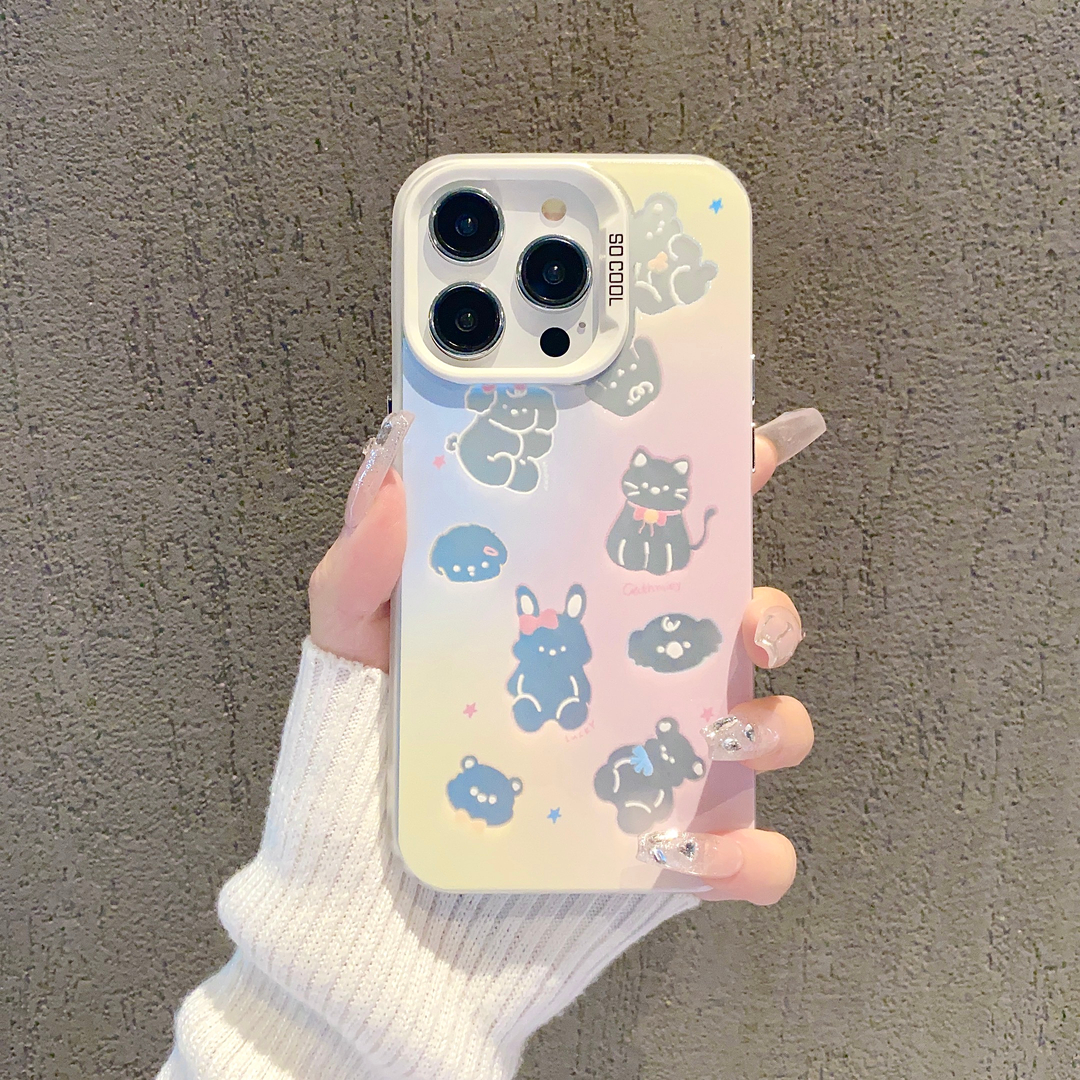 磨砂彩银适用苹果15/iphone/华为荣耀/vivo/oppo/小米手机壳防摔