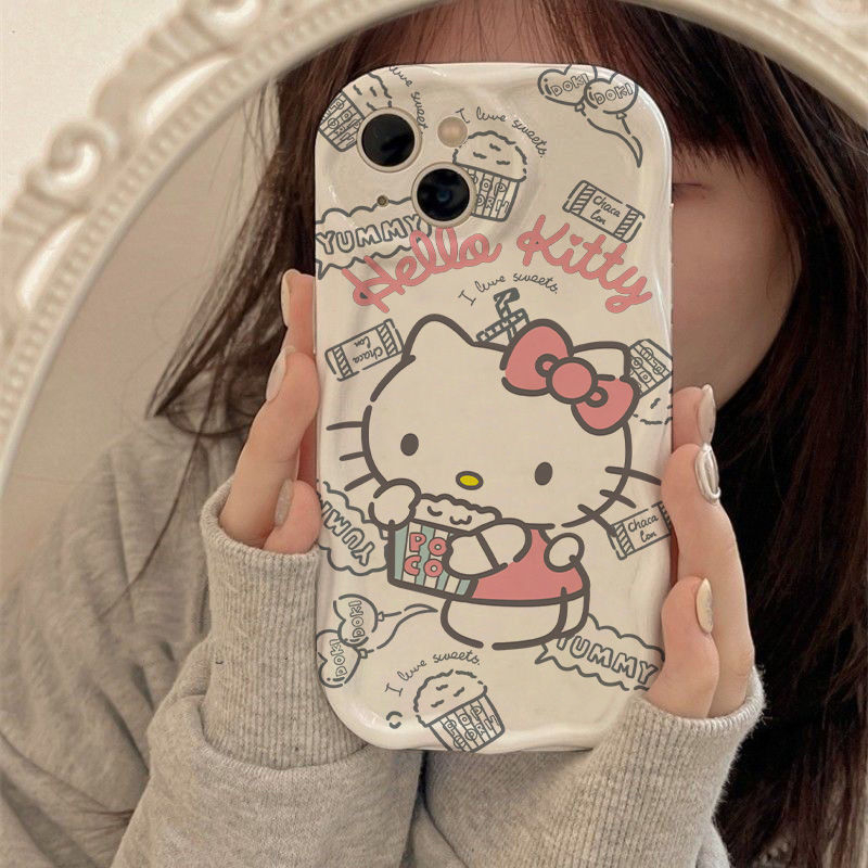 HelloKitty猫适用苹果15promax华为OPPOVIVO小米手机壳14plus防摔
