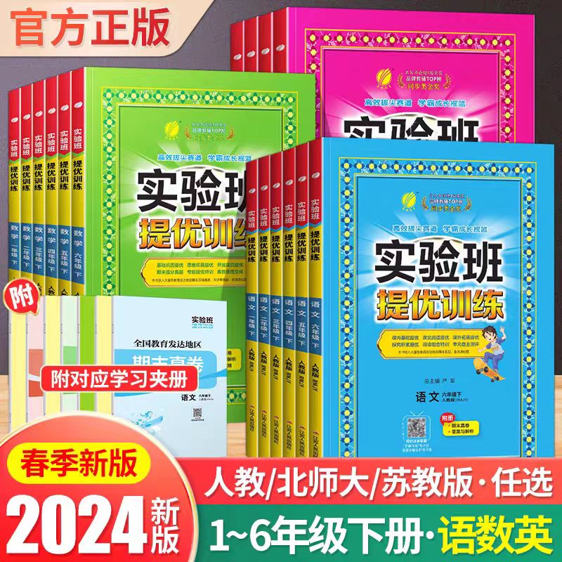2024春新版 小学实验班提优训练1-6年级下册人教苏教北师版