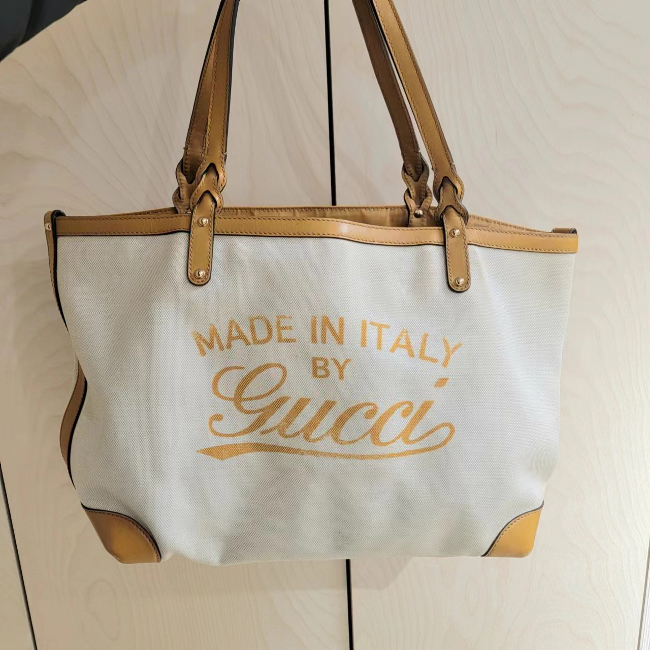 95新 GUCCI/古驰 帆布包