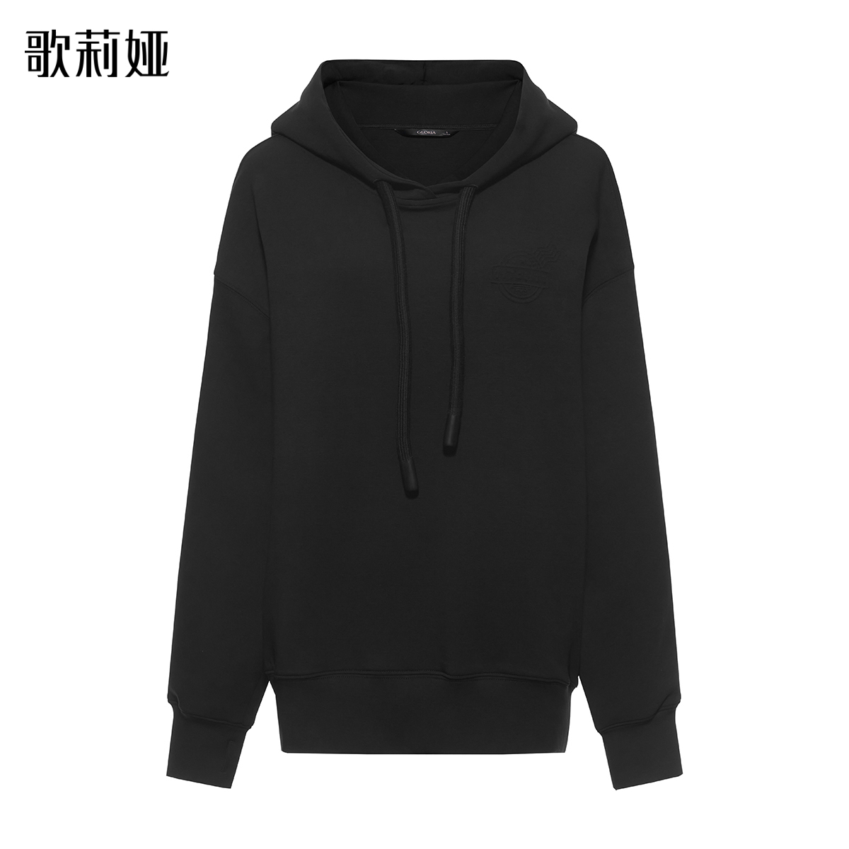 歌莉娅 秋季新品  立体图案空气层卫衣  1A8J0E01B简约秋冬休闲