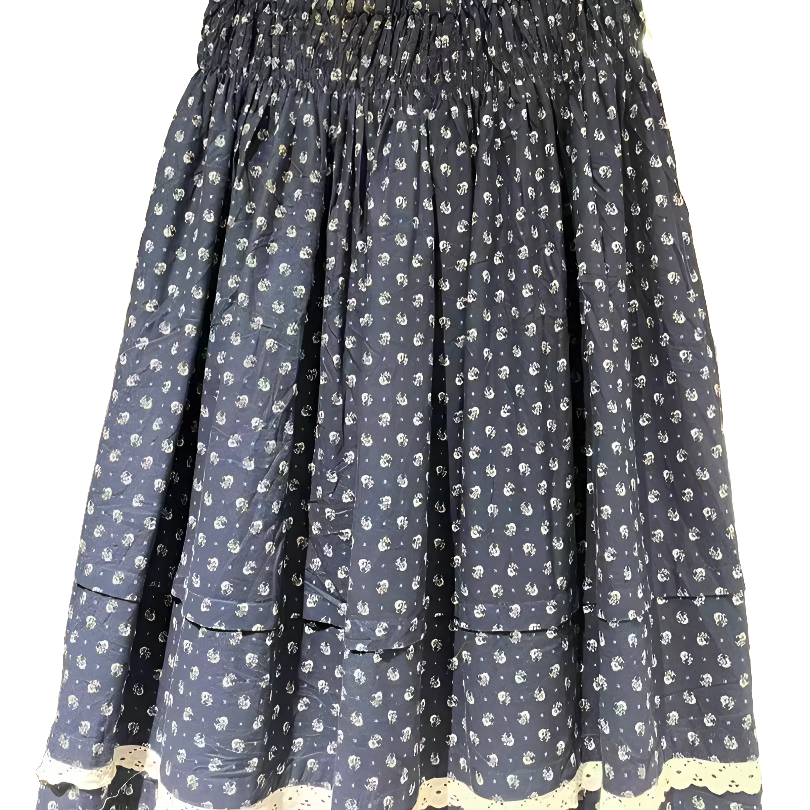 【时光机古着】春夏新款复古港风古着梭织碎花半身裙印花女装半身裙