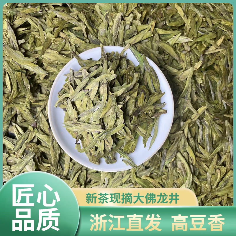 2025年G1 新茶大佛龙井  群体种 明前头春 高豆香口感柔和 郁鲜爽