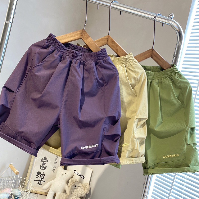 男童薄款短裤夏装2025新款儿童休闲七分裤宝宝清凉沙滩宽松中裤