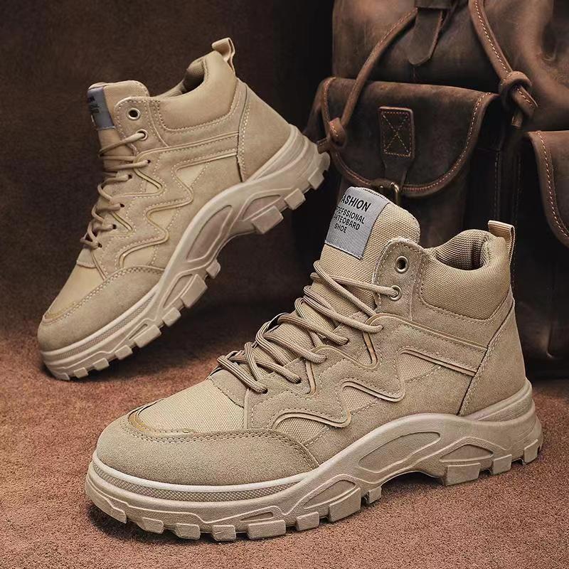 回力瑞秋冬新款男鞋复古英伦风工装马丁靴男户外百搭运动登山鞋
