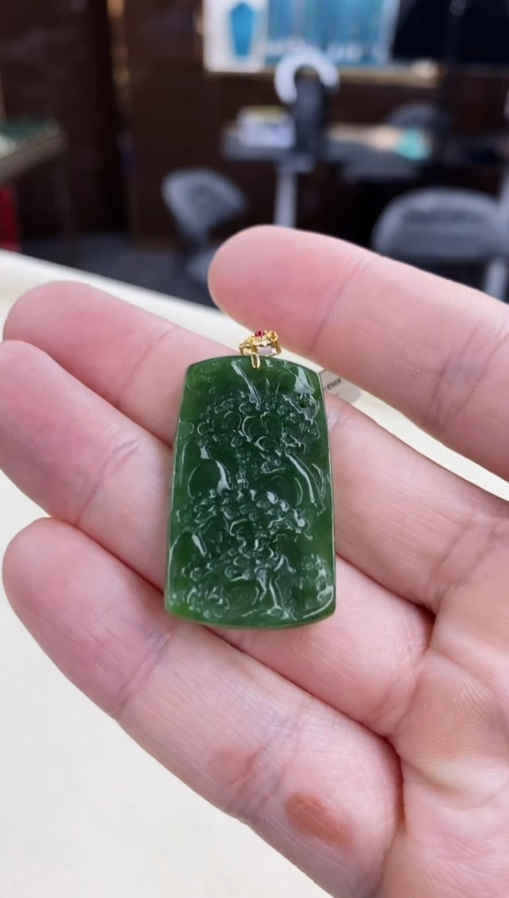 【闪购商品】和田玉颈饰未镶嵌山水吊坠