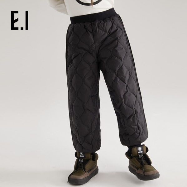 E.I反季童装儿童羽绒裤冬防风保暖休闲裤男女童束脚裤D8234020448