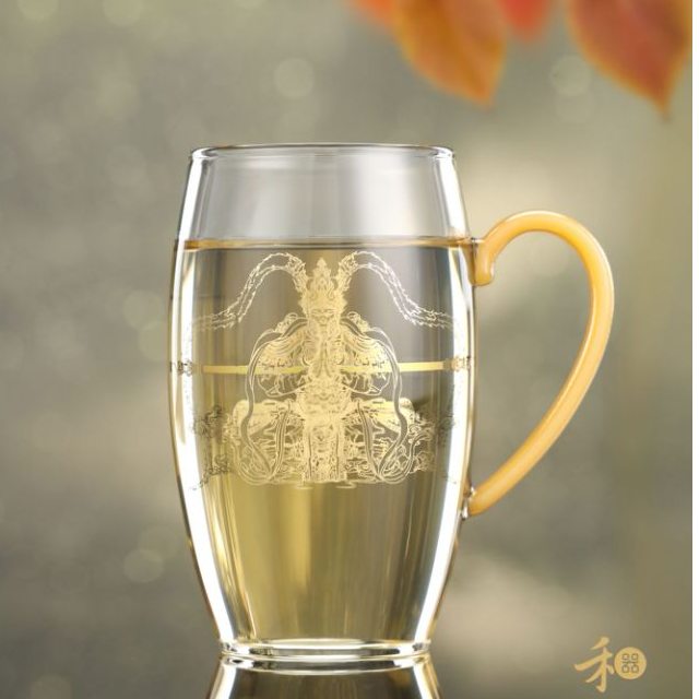 禾器悟空•清源杯 绿茶杯办公杯 手工玻璃泡茶杯 