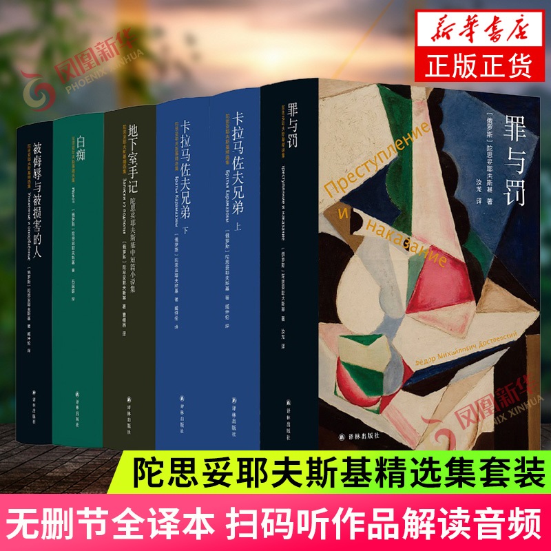 陀思妥耶夫斯基精选作品集 套装6册 无删节全译版 译林出版社