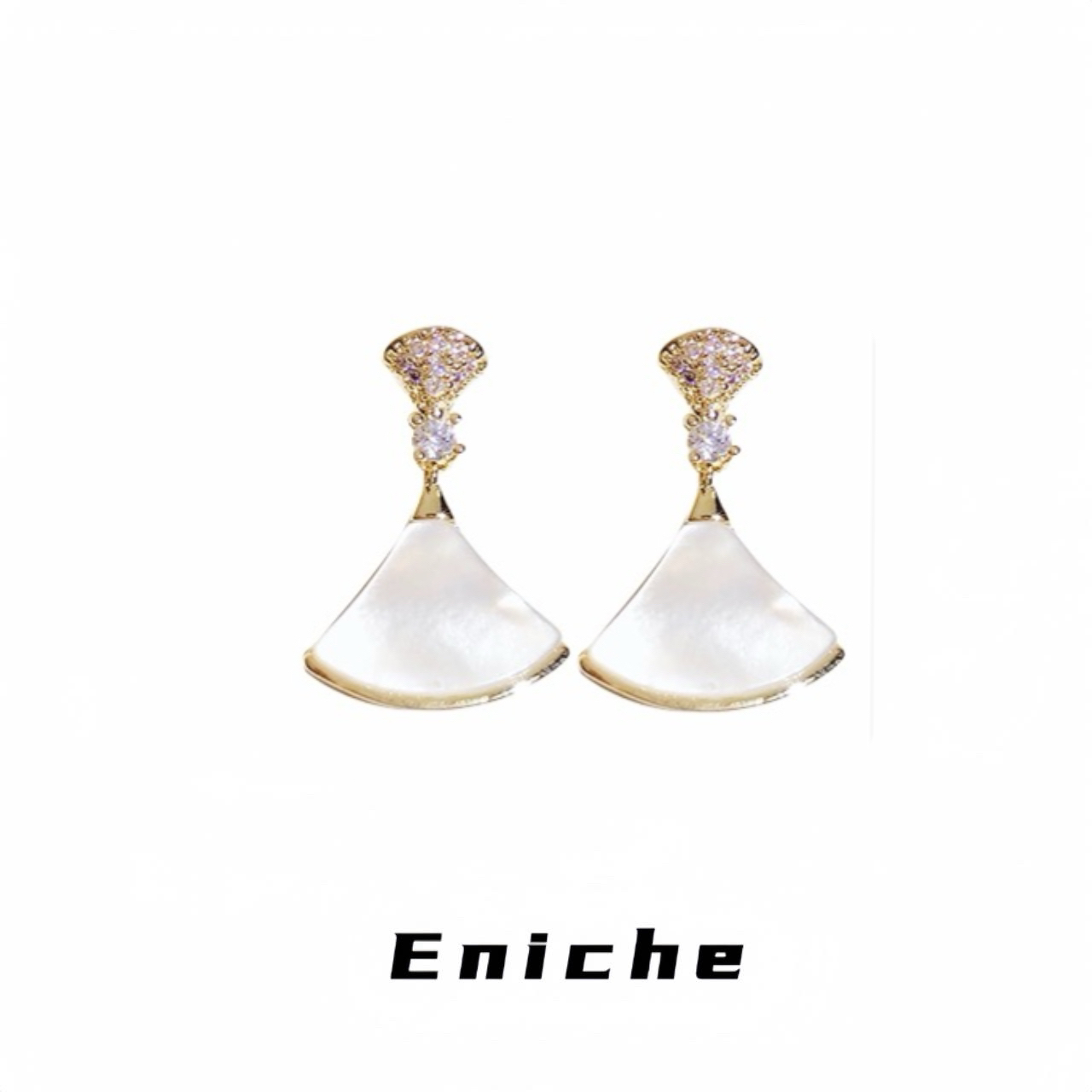 铜合金耳饰 1044 「都市女郎」小众高级感气质高雅小裙子贝贝耳钉