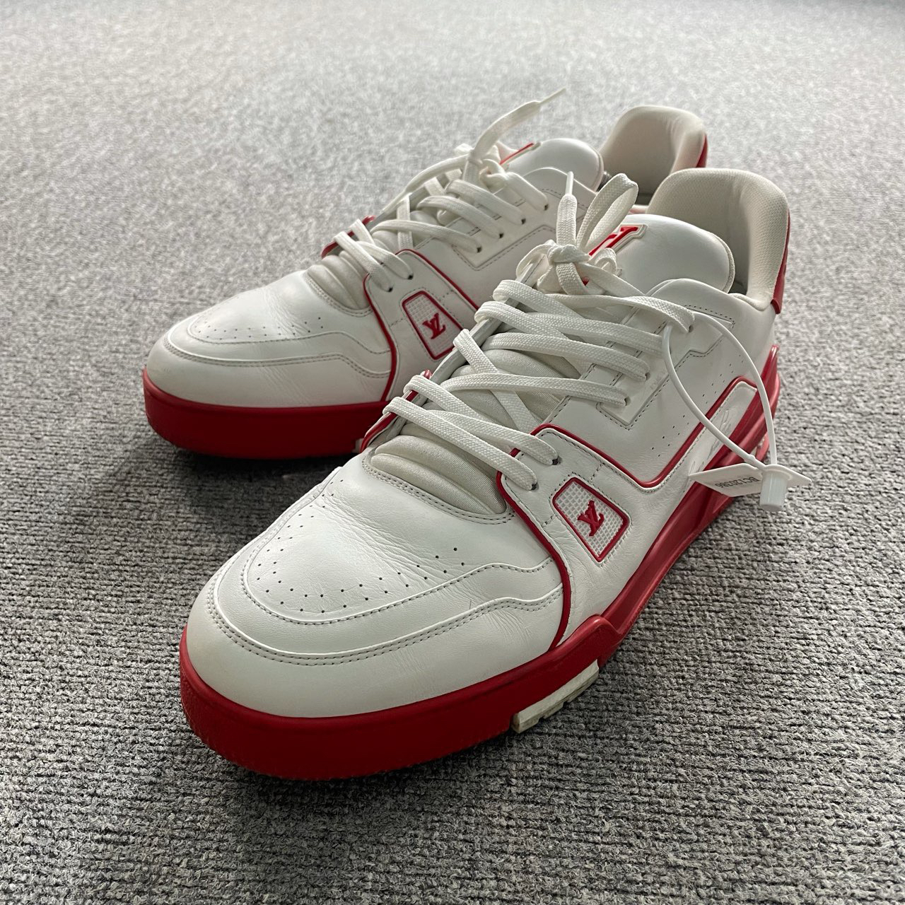 LV 路易威登 Trainer 白红板鞋 44码/95新/无配件