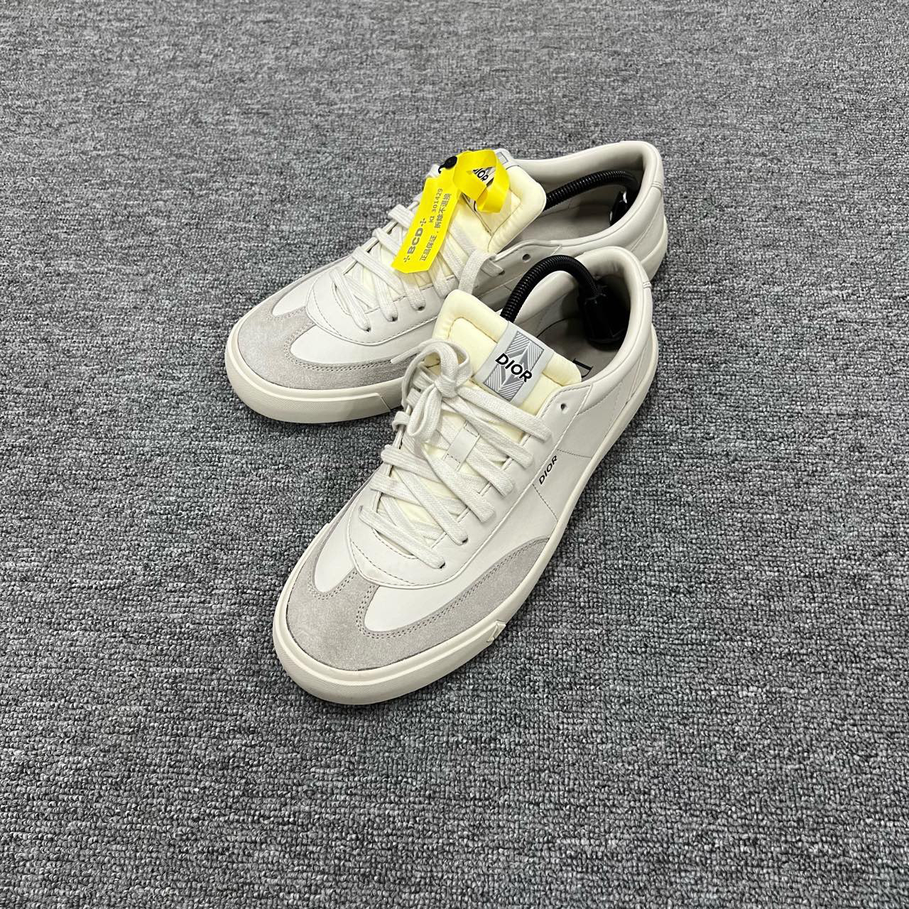 Dior 迪奥 B101 白麂皮德训鞋 46码/95新/公价7100/无配件 ki3014