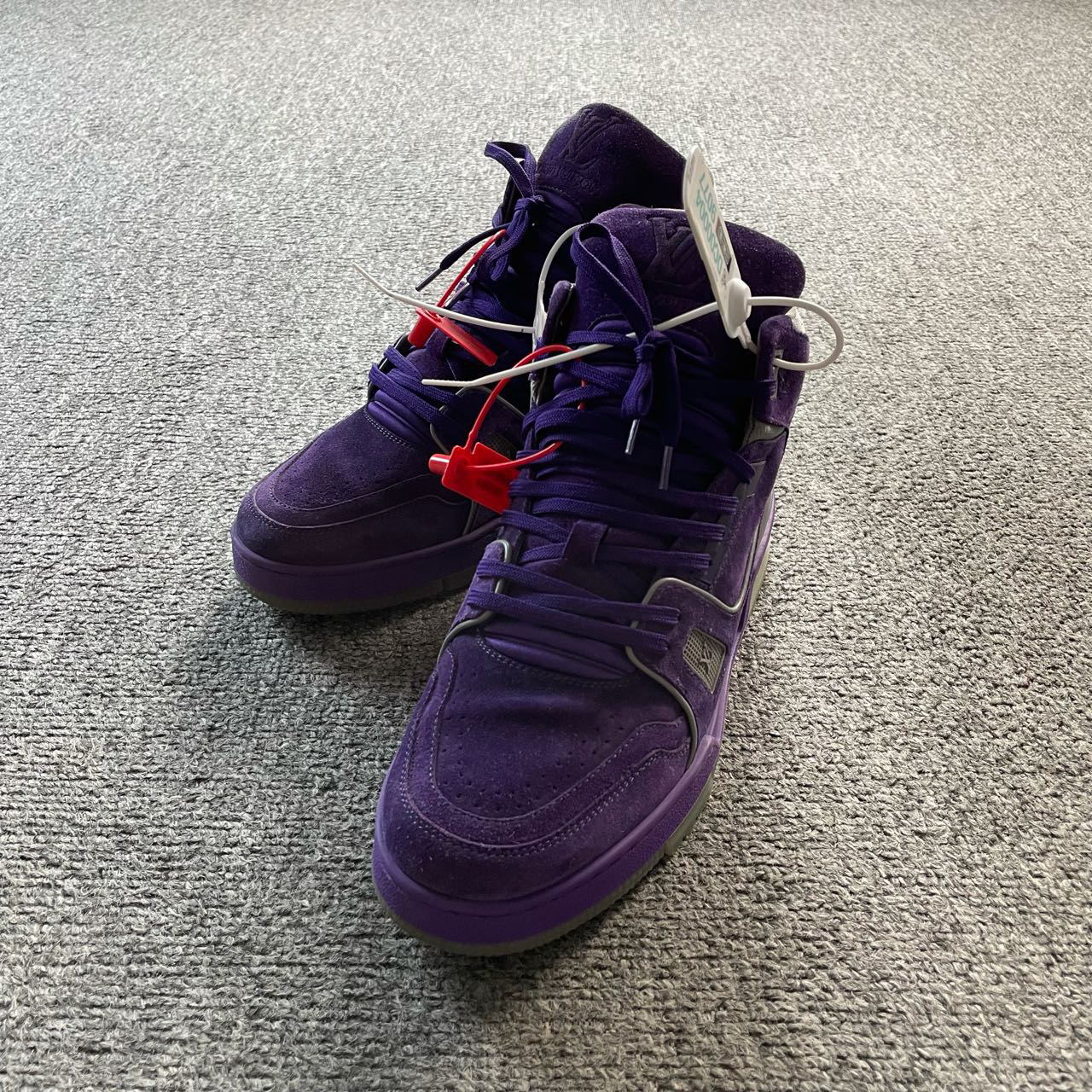 Louis Vuitton LV Trainer 紫龙虾 紫色麂皮中帮板鞋 41.5码/98新
