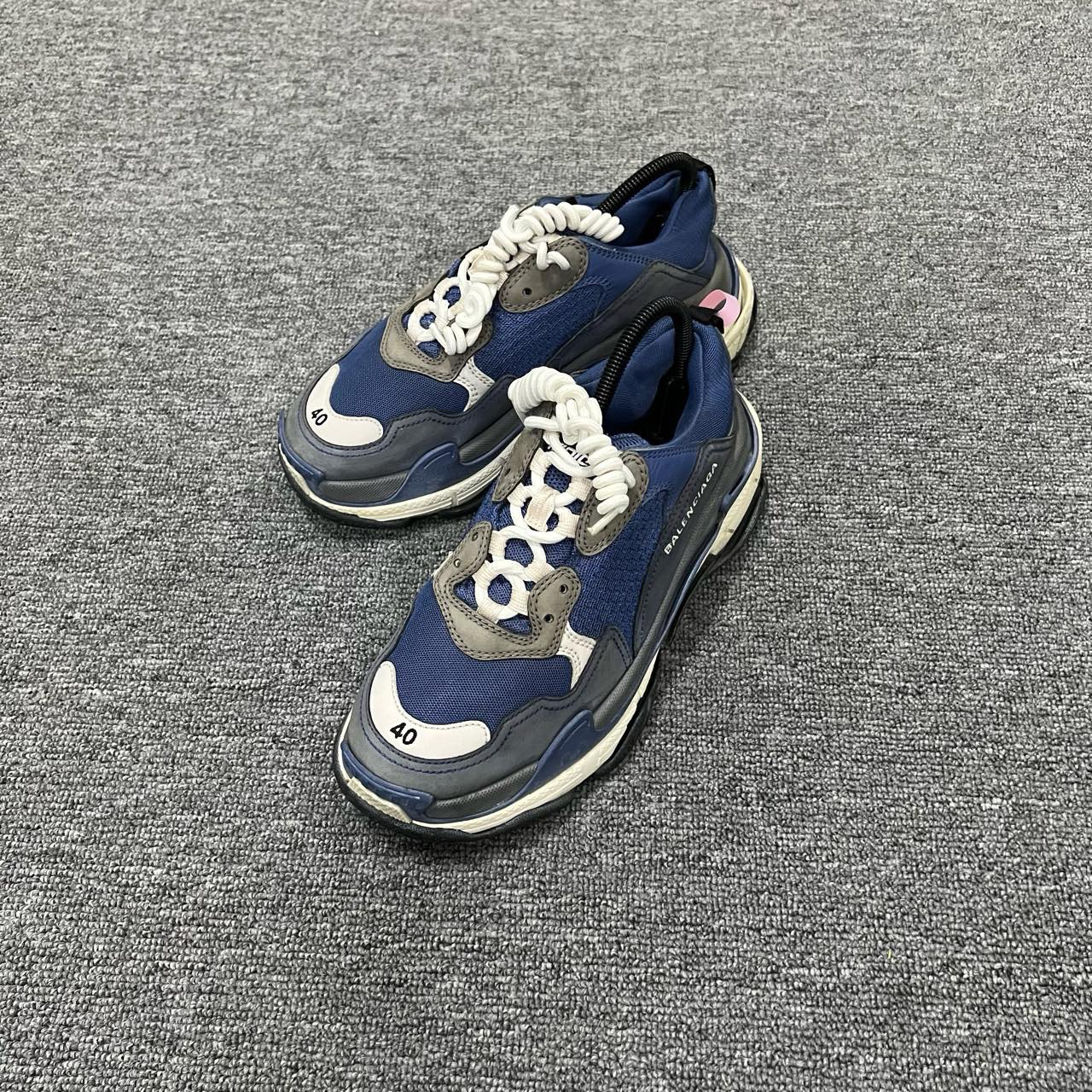 Balenciaga 巴黎世家 Triple S 蓝白老爹运动鞋 40码/95新/公价65