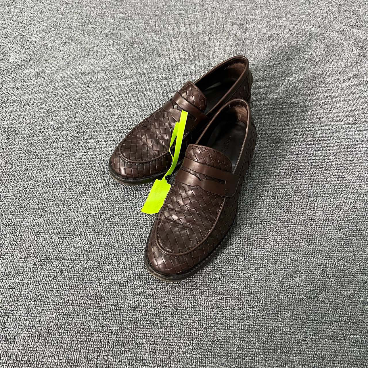 Bottega Veneta BV 棕色编织皮鞋 43码/95新/公价9900/无配件 j