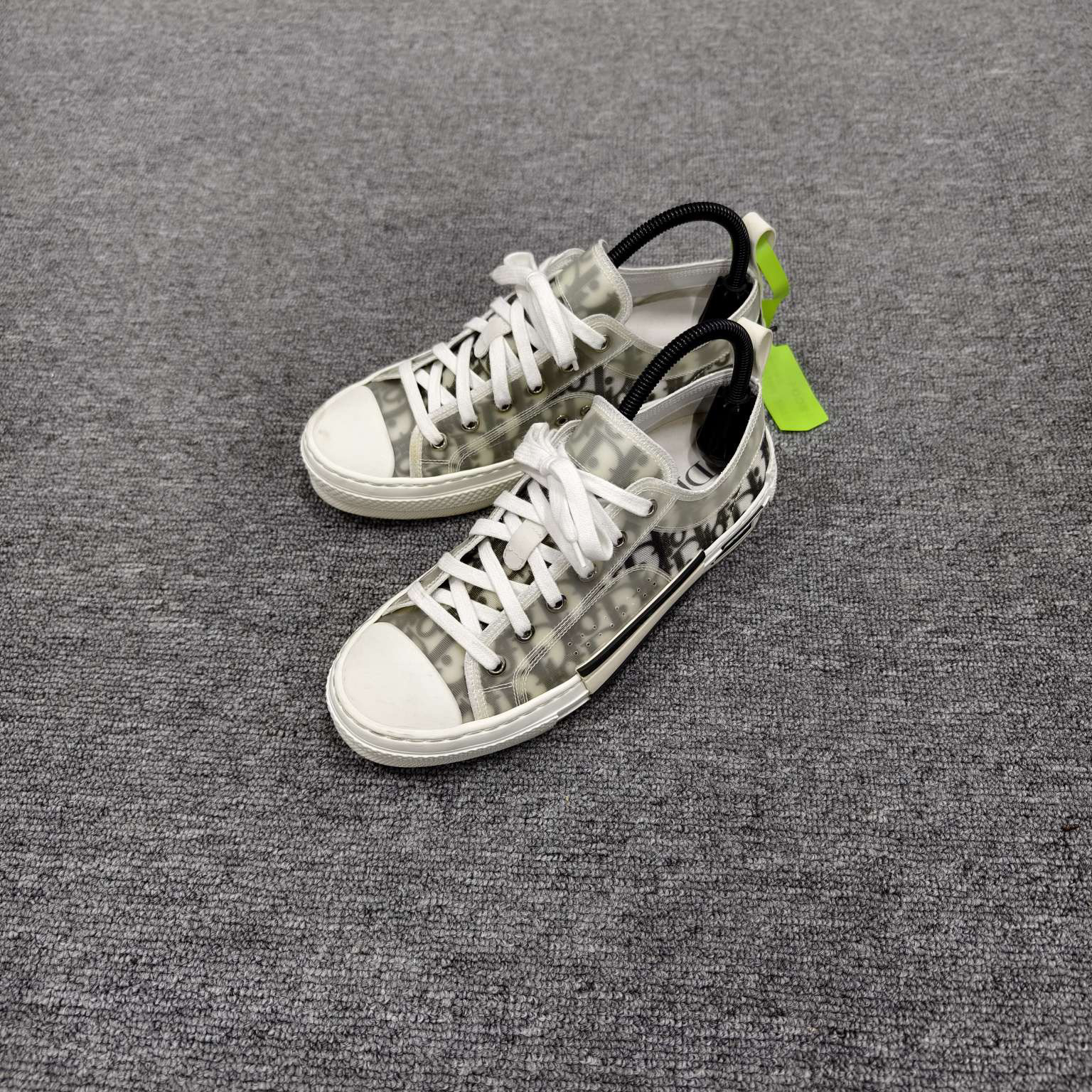 Dior 迪奥 B23 白色老花网面板鞋 39码/95新/无配件