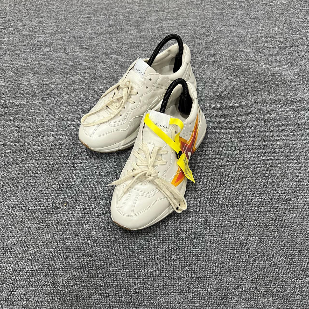 GUCCI 古驰 Rhyton 白橙星星双G老爹运动鞋 40码/95新/公价7500/