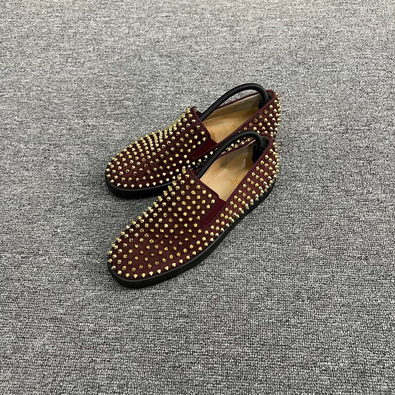 Christian Louboutin CL 红色铆钉一脚蹬 42码/95新/公价9500/