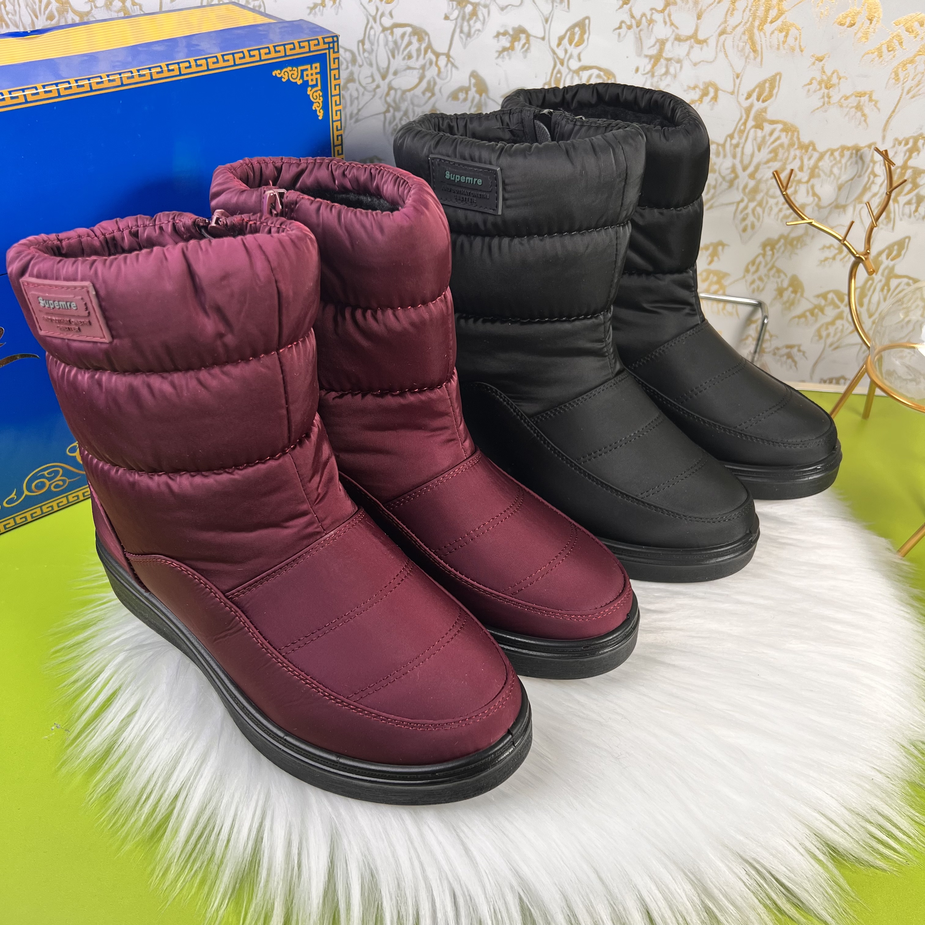 女式保暖加厚棉鞋