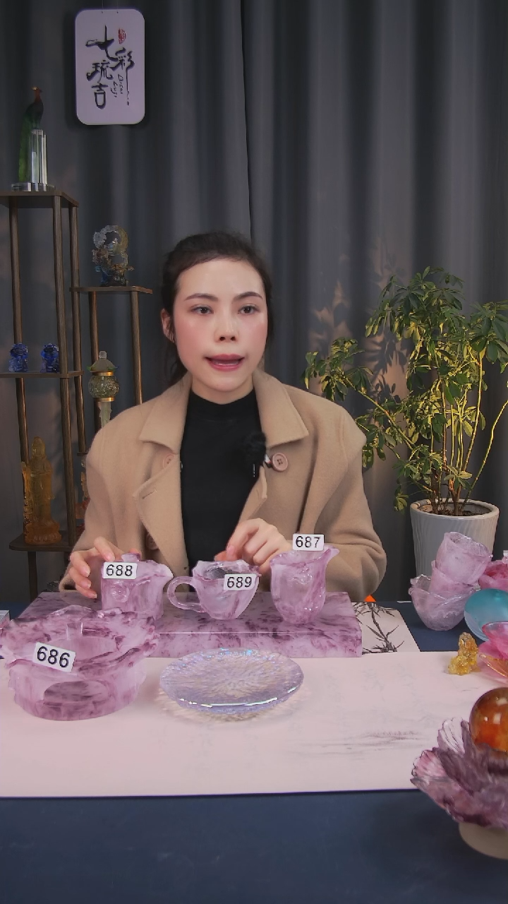 【闪购商品】琉璃玫瑰杯+公道+温茶炉+手抓壶+炫彩壶承