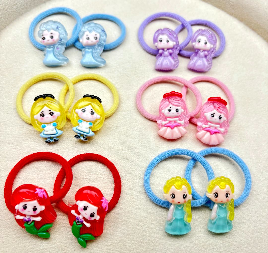 新款手工DIY女童扎头发可爱卡通高弹力不伤发发圈头绳适合2岁以上