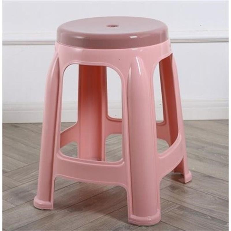 【承重400斤】加厚塑料凳u子成人家用塑胶熟胶客厅餐桌椅大号高凳