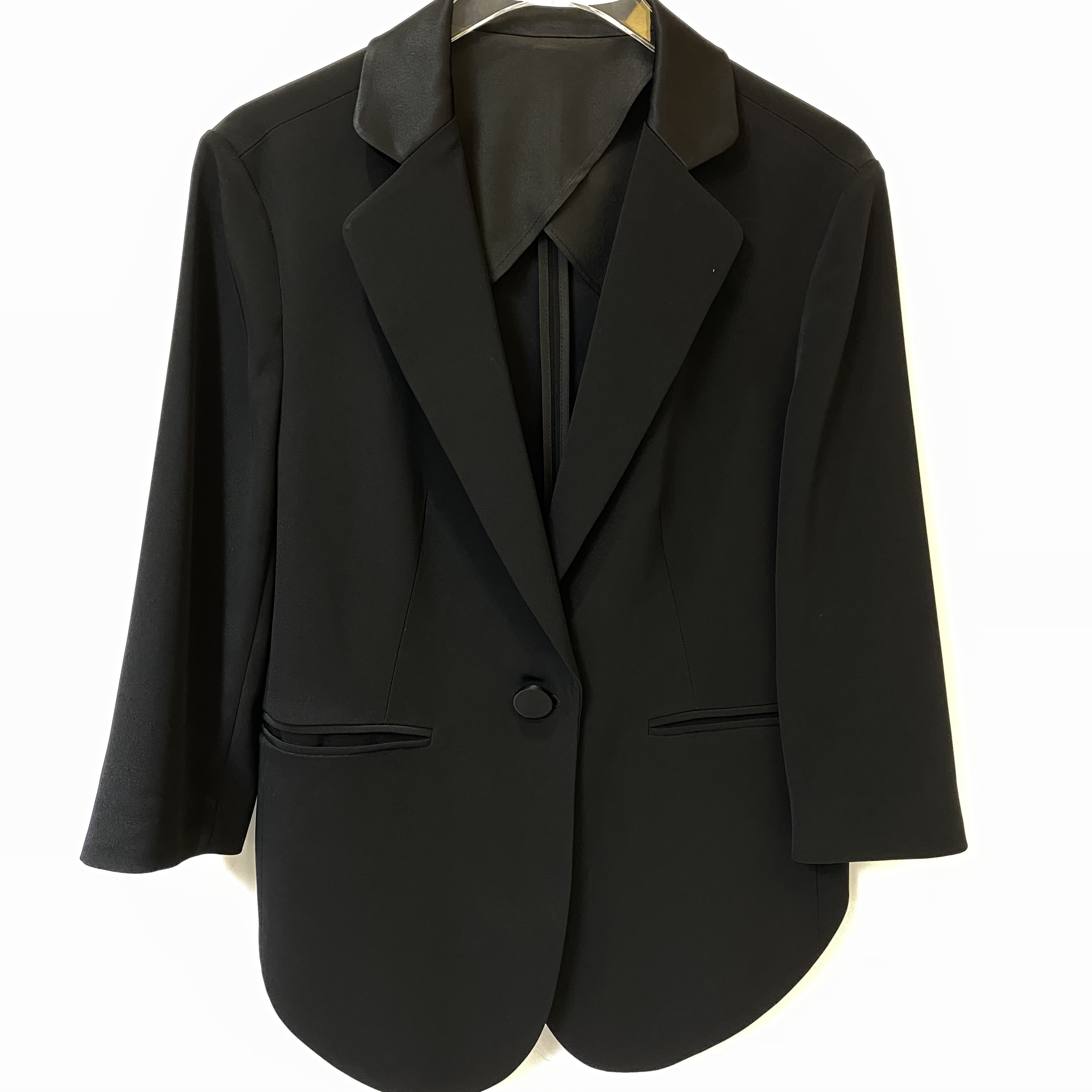 2023年秋季新品长袖新款小西装时尚百搭黑色西装外套m9006