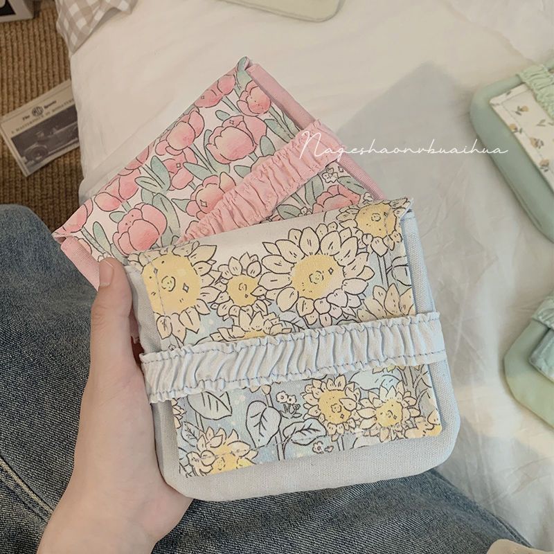 ins网红少女卫生巾收纳包学生便携随身小型姨妈巾棉月事包大容量