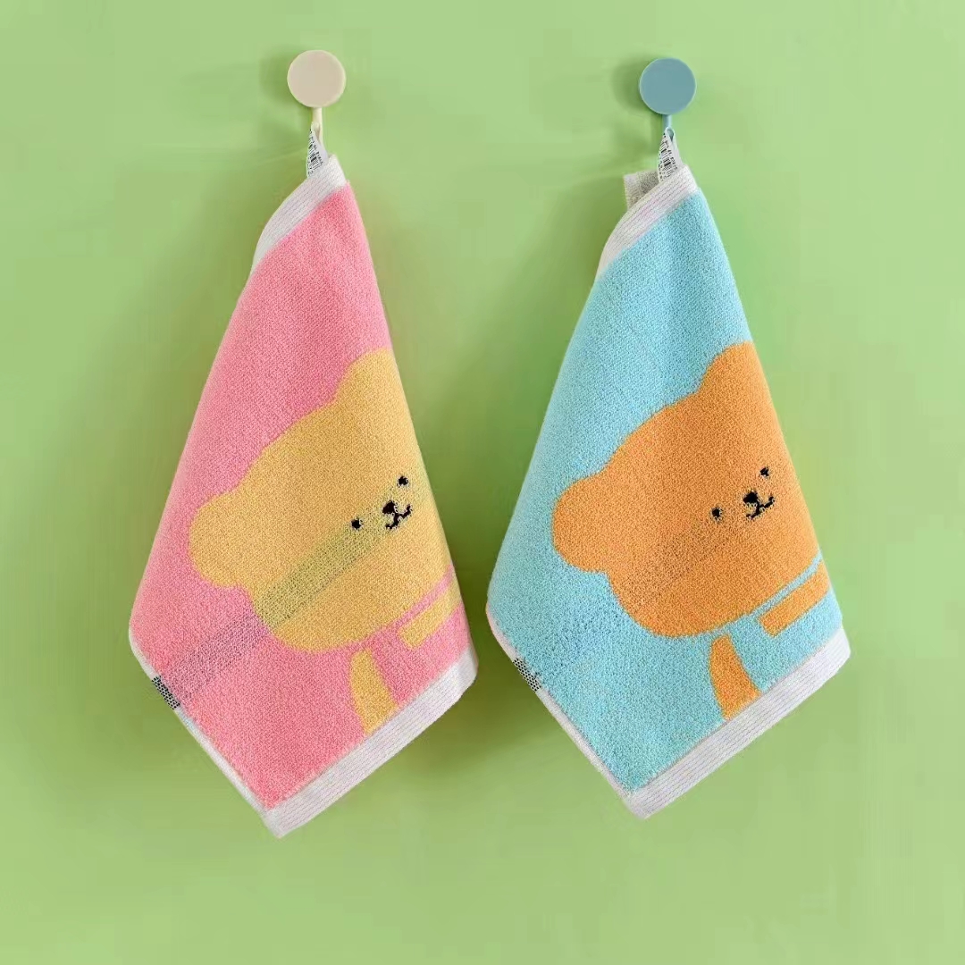 纯棉方巾25/25规格柔软可爱吸水亲肤