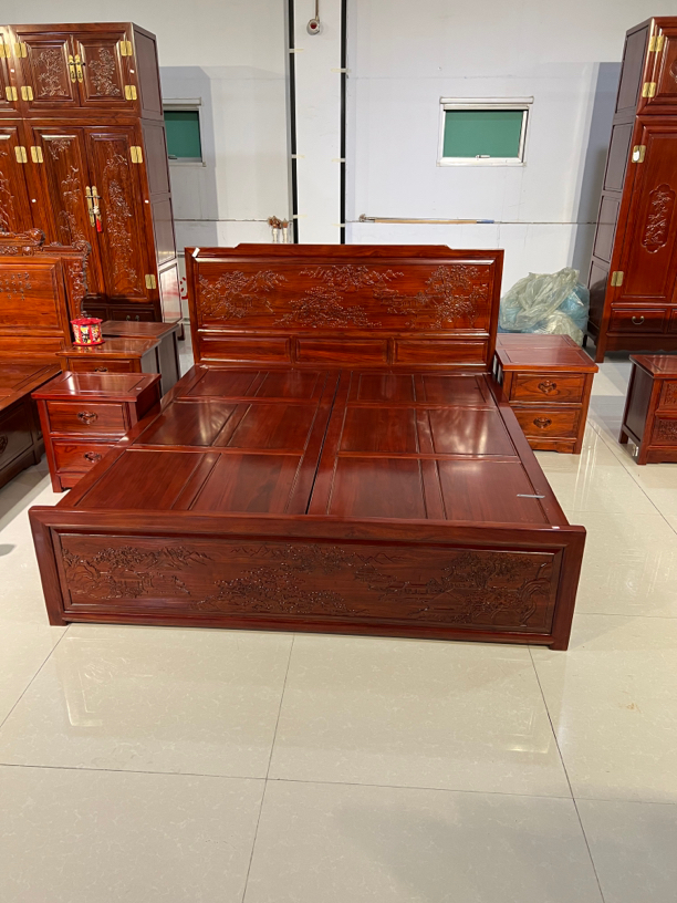 北方榆木 双人床 不是全榆木