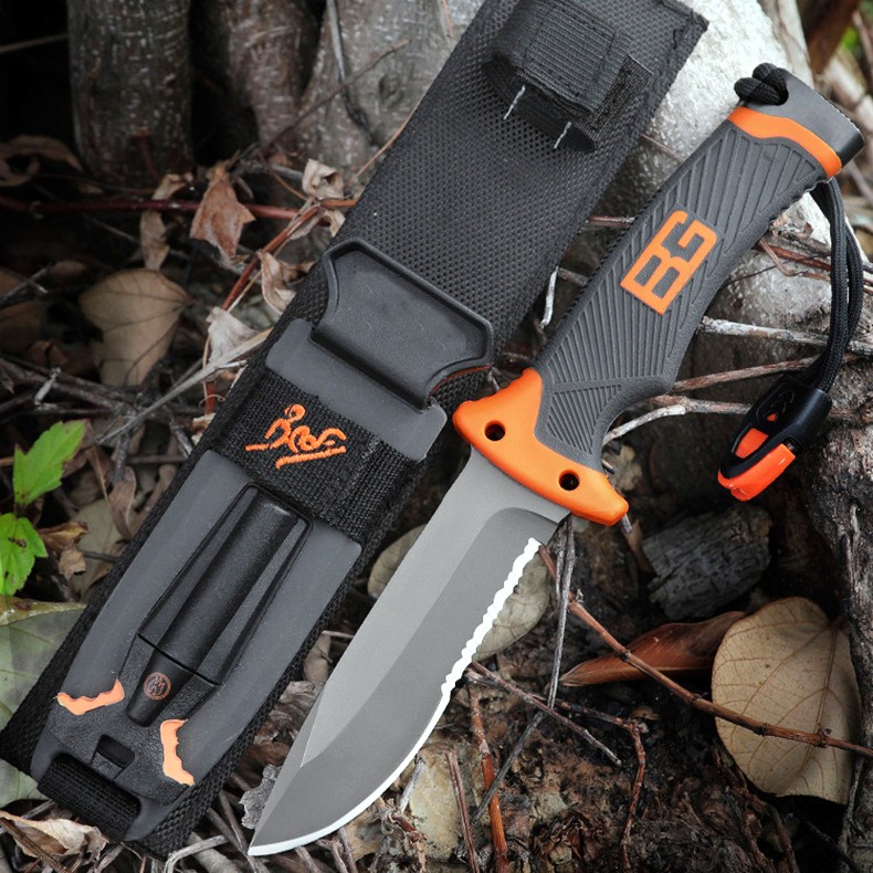 直刀野求生野营具多功能战术户外锋利高硬度随身小刀瓜果刀