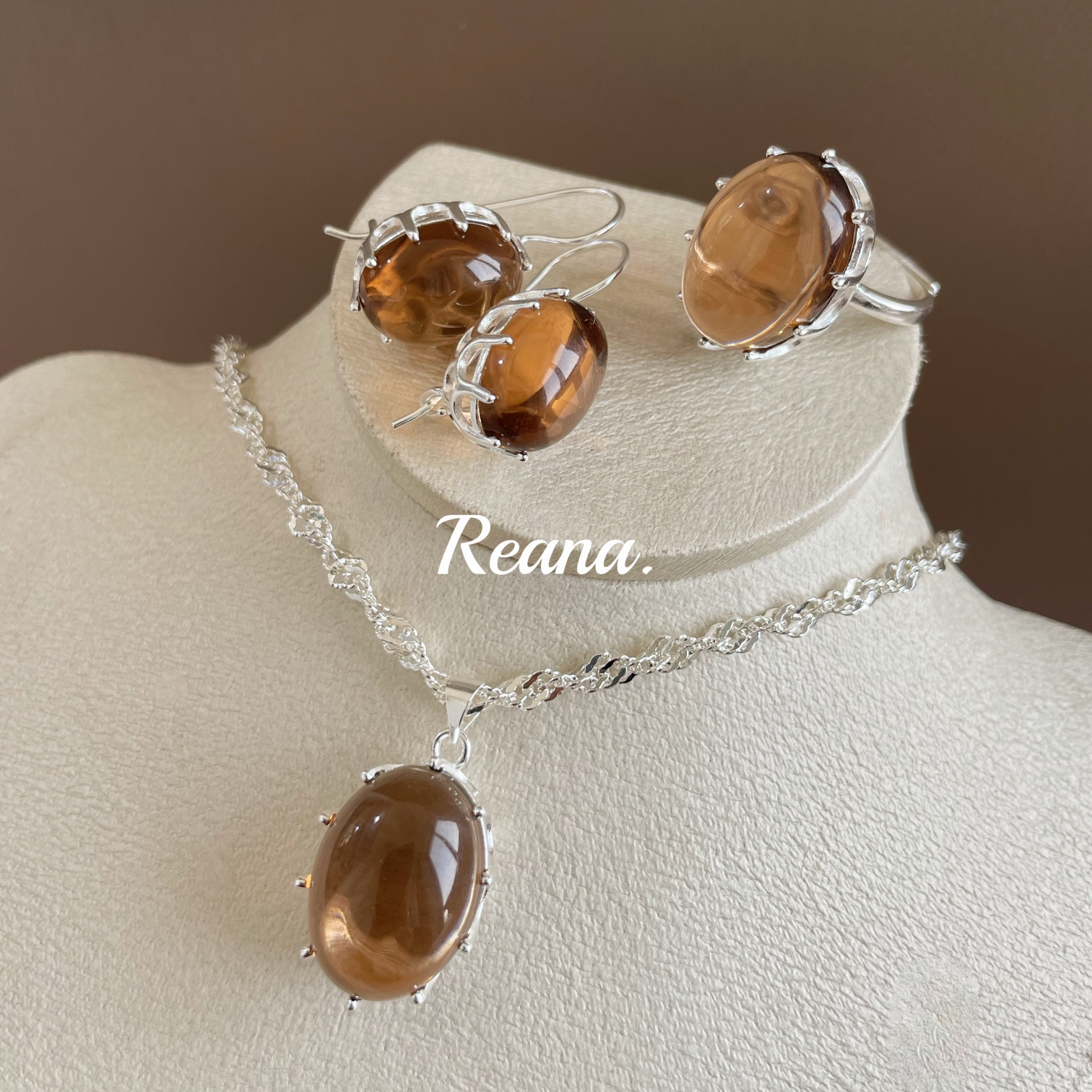 钛钢合成锆石耳饰 蕊娜水波泡泡（苏丹色波波）