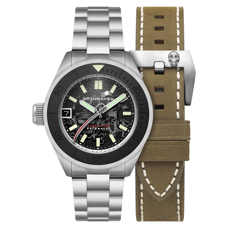 SPINNAKER【达人专属】三角帆限量海盗超穹镜机械潜水表SP-5148-11