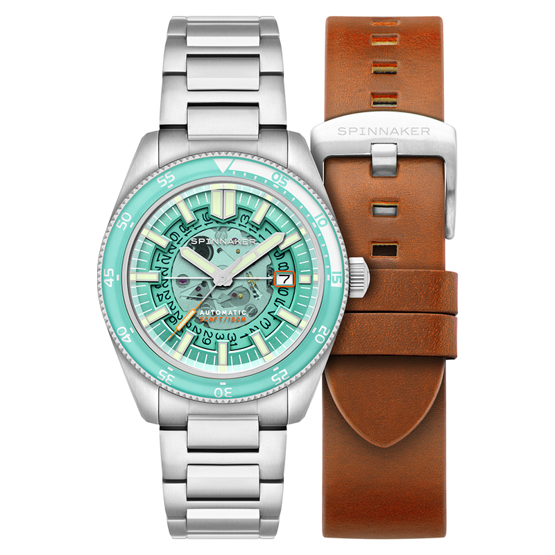 SPINNAKER【达人专属】三角帆透视表盘机械手表夜光潜水SP-5118-44