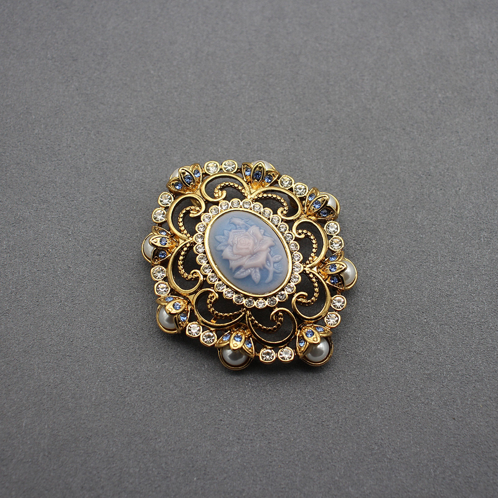 铜合金胸针 时尚 复古风