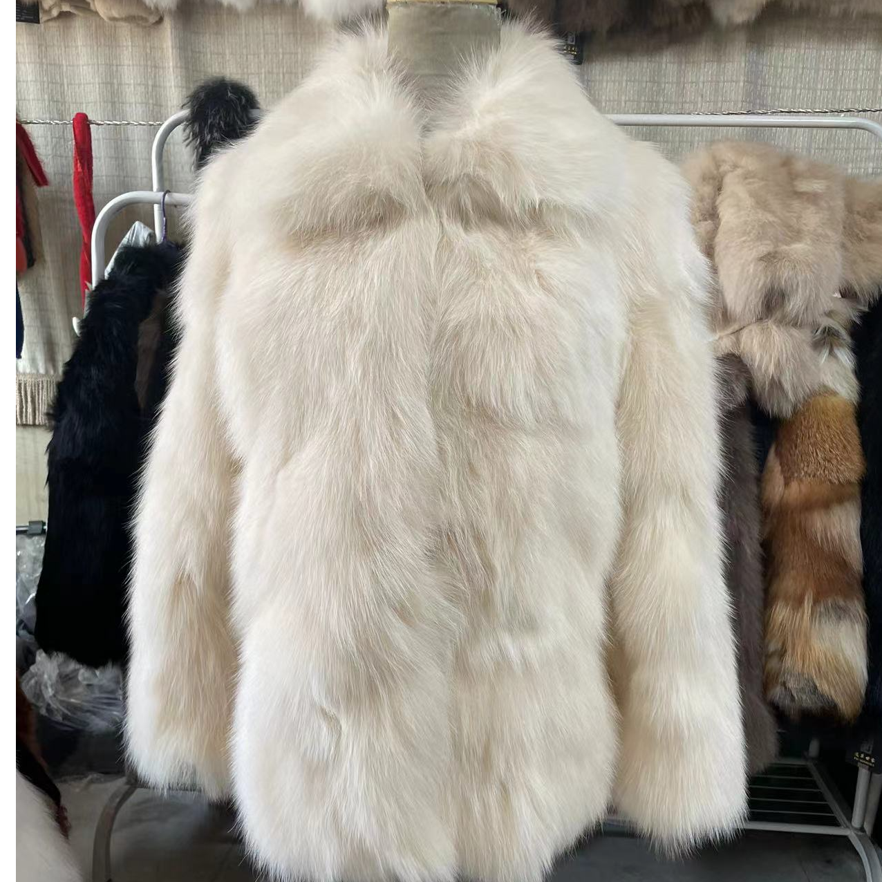 神明少女款进口狐狸整皮腹毛(以直播间为准）