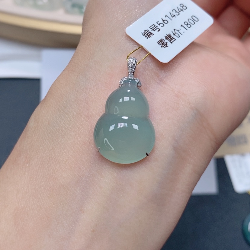 【闪购商品】翡翠颈饰18K金镶嵌5614348