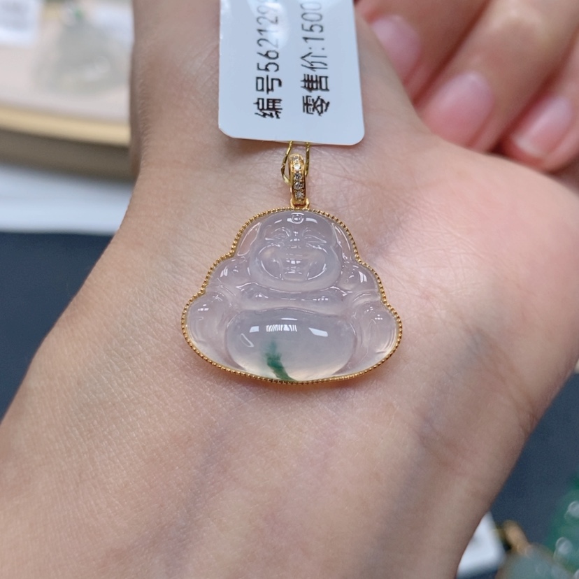 【闪购商品】翡翠颈饰18K金镶嵌5621298