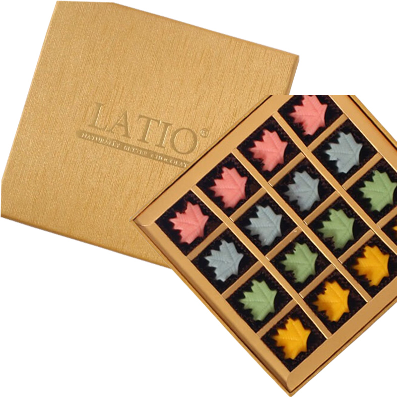 LATIO/拉蒂奥巧克力礼盒加拿大品牌枫叶系列进口原料纯可可脂