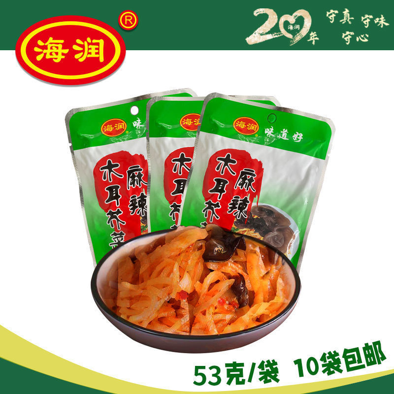 海润麻辣木耳芥丝 53g/袋 下饭菜