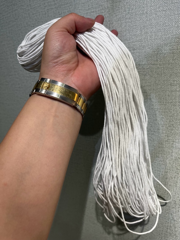 包芯棉线100米文玩手工DIY工具棉线1.5mm白色手工棉线
