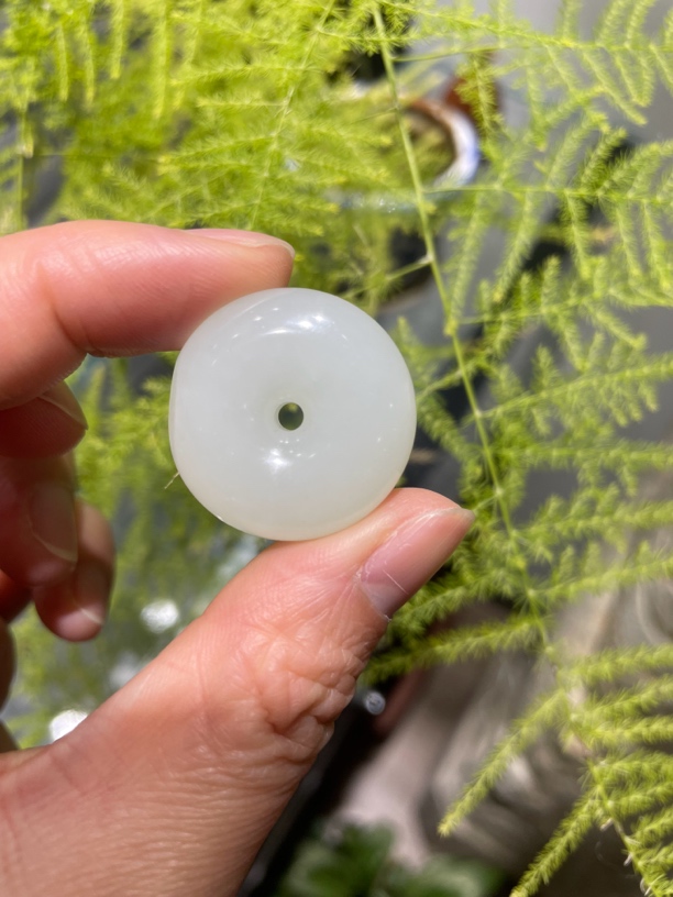 和田玉平安扣14.3克