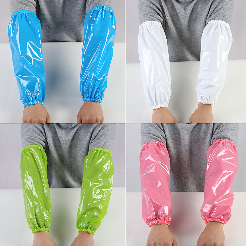 白色防水袖套成人加长家用洗碗厨房居家防污劳保防水防油套袖食堂