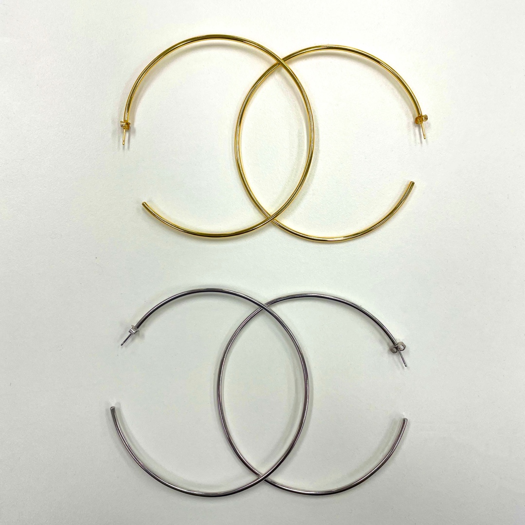 铜合金耳饰 BackAtOne 欧美大圈圈时尚素款大耳圈  BAO-21AW-A93