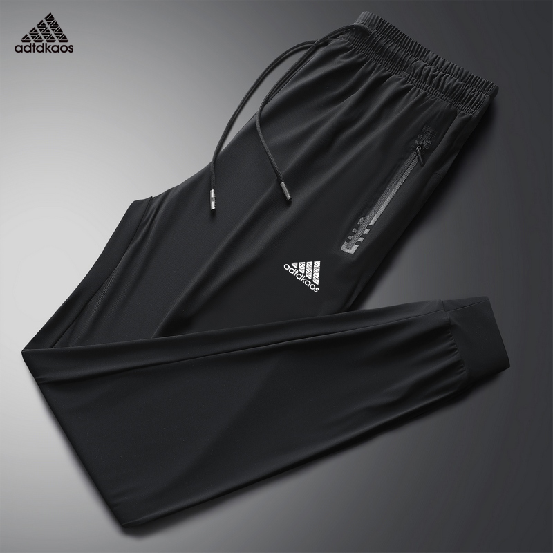 品牌男士上档次裤子冰丝跑步男裤休闲裤户外大码夏季薄款空调裤